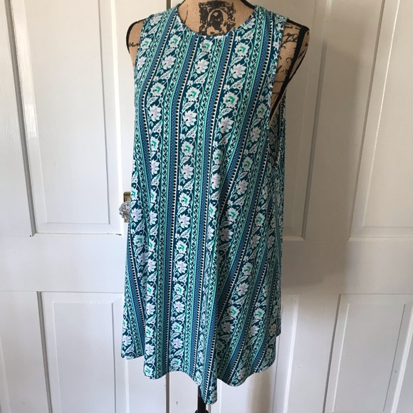 Show Me Your MuMu Dresses & Skirts - Show Me Your Mumu Teal Purple Sleeveless Dress M